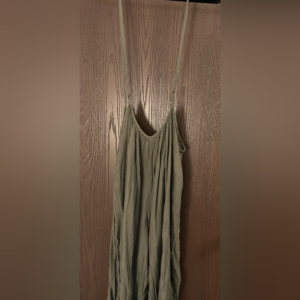 Army green overalls